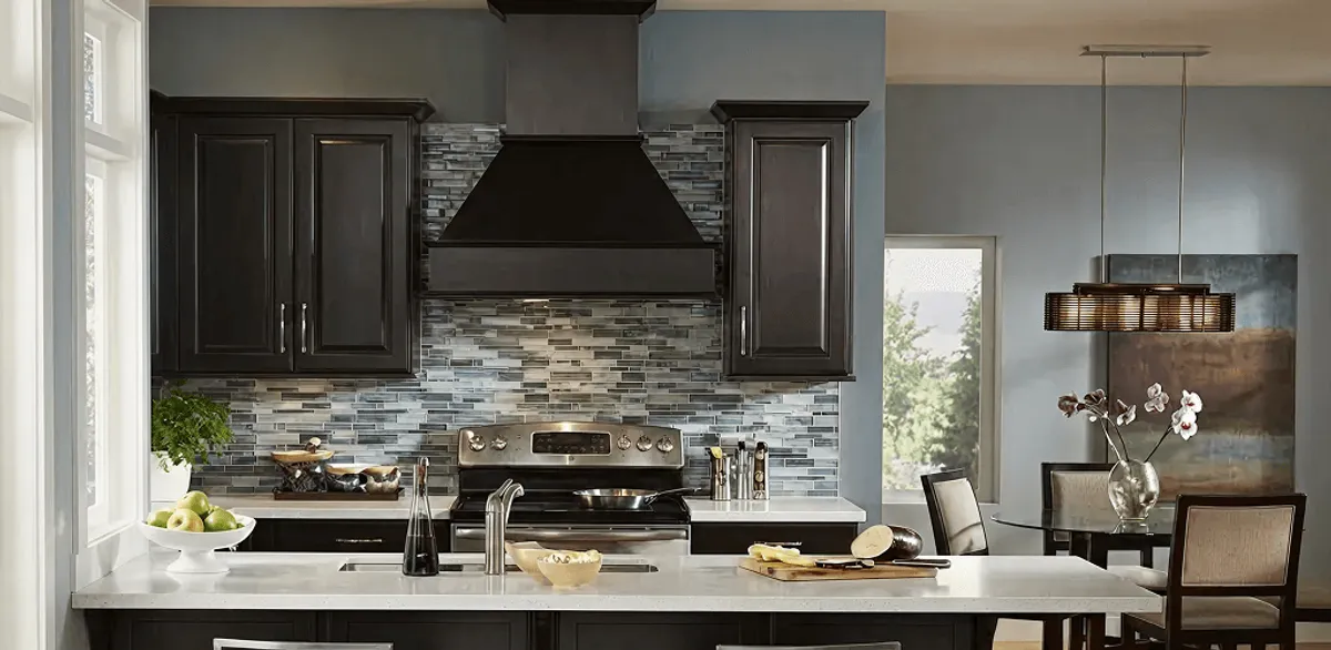 Kitchen cabinet painting and refinishing in a modern kitchen in Chicago, IL
